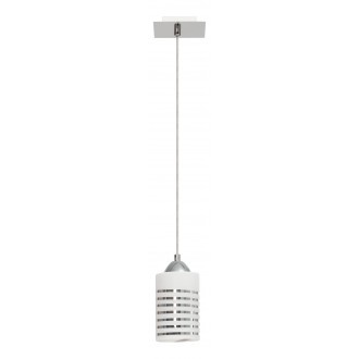 LAMPEX 183/1 | Nila Lampex visilice svjetiljka 1x E27 krom, bijelo