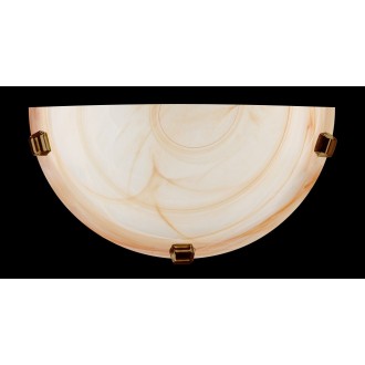 LAMPEX 210/K1 ST | Duna-LA Lampex zidna svjetiljka 1x E27 antik zlato, jantar