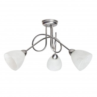 LAMPEX 260/3 SAT | Modena-LA Lampex stropne svjetiljke svjetiljka 3x E27 kromni mat, alabaster