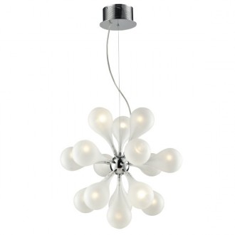 LAMPEX 299/15 | Avia Lampex visilice svjetiljka 15x G4 krom, opal