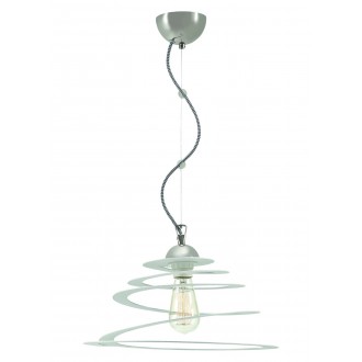 LAMPEX 347/1 BIA | Orbita-LA Lampex visilice svjetiljka 1x E27 bijelo, srebrno