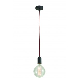 LAMPEX 350/1 | MoDern-LA Lampex visilice svjetiljka 1x E27 crno, crveno