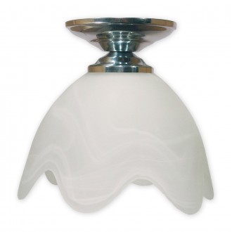 LEMIR 001/W1 K_2 | Fuksia Lemir stropne svjetiljke svjetiljka 1x E27 krom, alabaster