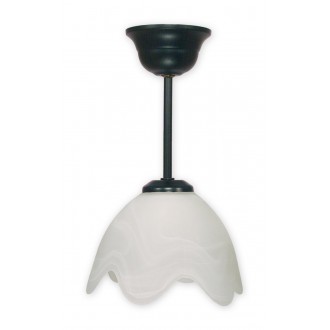 LEMIR 002/W1 K_3 | Fuksia Lemir visilice svjetiljka 1x E27 crno, alabaster