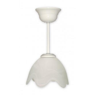 LEMIR 002/W1 K_4 | Fuksia Lemir visilice svjetiljka 1x E27 bijelo, alabaster