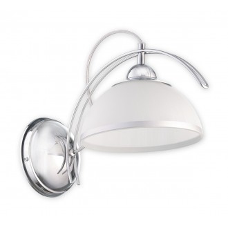 LEMIR O1480 CH | FlexL Lemir zidna svjetiljka 1x E27 krom, bijelo