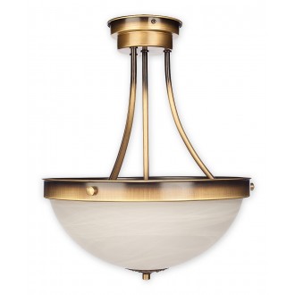 LEMIR O2132 W2 PAT | Arkadia-Plus Lemir stropne svjetiljke svjetiljka 2x E27 bronca, bijelo