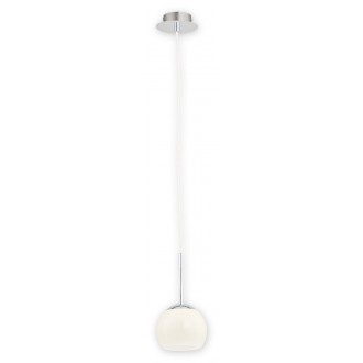 LEMIR O2541 W1 KRE | Colours Lemir visilice svjetiljka s mogućnošću skraćivanja kabla 1x E27 krom, ecru