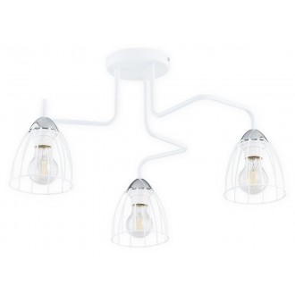 LEMIR O2703 W3 BIA | Senso Lemir stropne svjetiljke svjetiljka 3x E27 bijelo mat