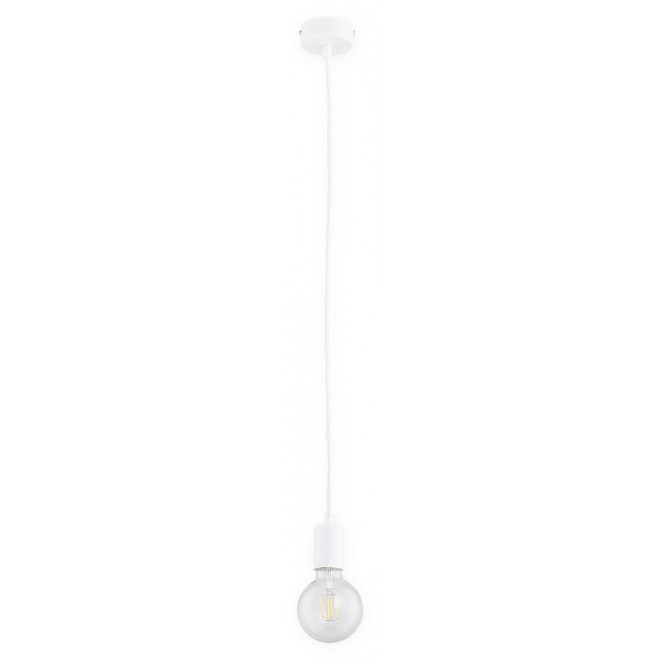 LEMIR O2751 W1 BIA | Maris Lemir visilice svjetiljka s mogućnošću skraćivanja kabla 1x E27 bijelo mat
