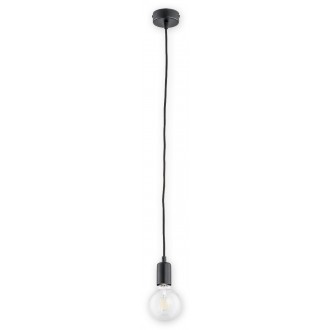 LEMIR O2751 W1 CZA | Maris Lemir visilice svjetiljka s mogućnošću skraćivanja kabla 1x E27 crno mat