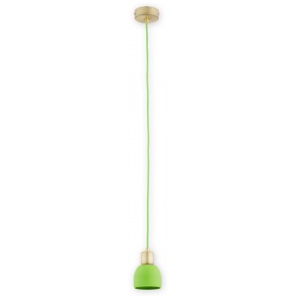 LEMIR O2801 W1 PAT + ZIE | Piu Lemir visilice svjetiljka 1x E27 patinasto, zeleno