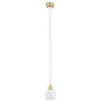 LEMIR O2803 W1 PAT + BIA | Piu Lemir visilice svjetiljka max. 3 kabel 1x E27 patinasto, bijelo