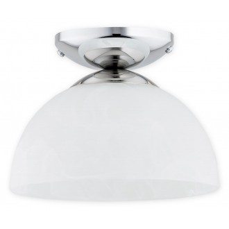 LEMIR O3130 P1 CH | Freja-LE Lemir stropne svjetiljke svjetiljka 1x E27 krom, alabaster
