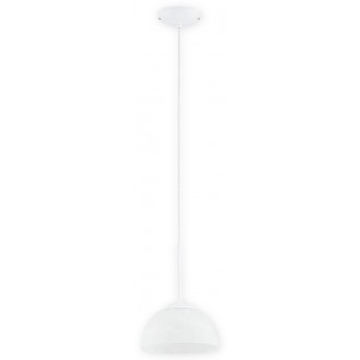LEMIR O3131 W1 BIA | Freja-LE Lemir visilice svjetiljka s mogućnošću skraćivanja kabla 1x E27 blistavo bijela, alabaster