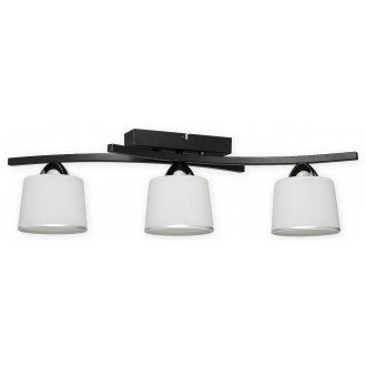 LEMIR O3243 P3 CZA + CH | Altar Lemir stropne svjetiljke svjetiljka 3x E27 crno mat, bijelo, srebrno