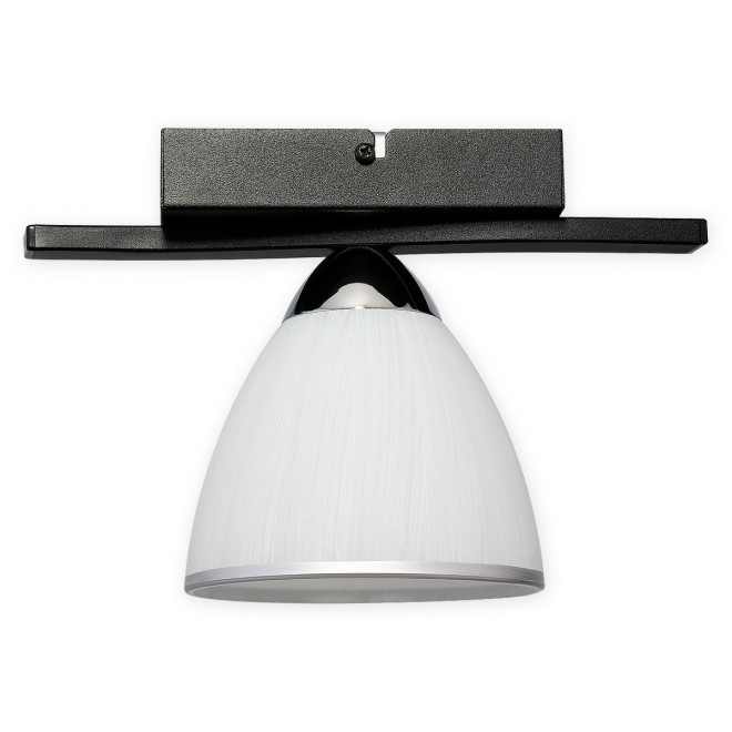 LEMIR O3251 P1 CZA + CH | Faber Lemir stropne svjetiljke svjetiljka 1x E27 crno mat, krom, bijelo
