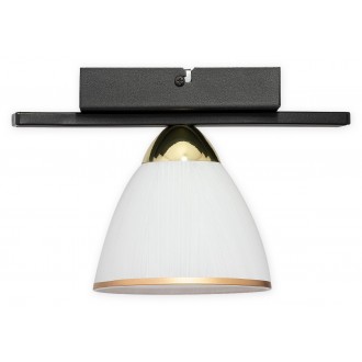 LEMIR O3251 P1 CZA + ZL | Faber Lemir stropne svjetiljke svjetiljka 1x E27 crno mat, zlatno, bijelo