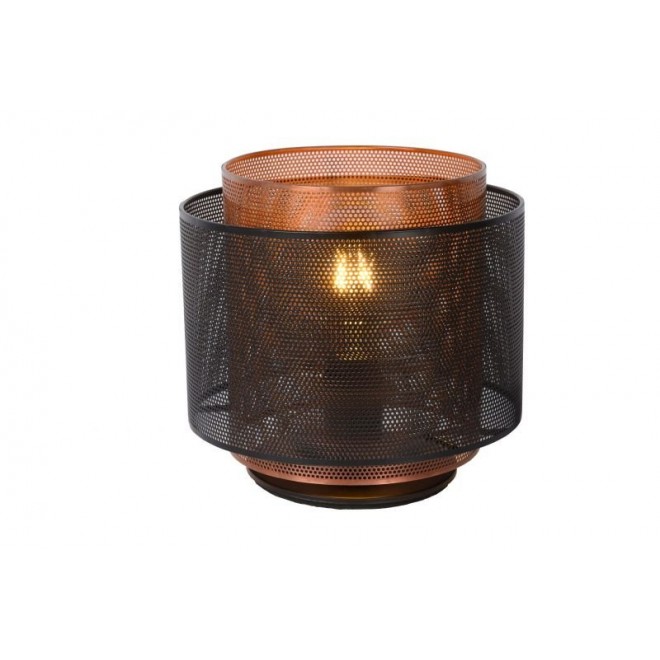 LUCIDE 02504/01/30 | Orrin Lucide stolna svjetiljka 160cm 1x E27 crno, smeđe