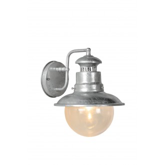 LUCIDE 11811/01/06 | FigoL Lucide zidna svjetiljka 1x E27 IP44 galvanizirana metalna površina, prozirno