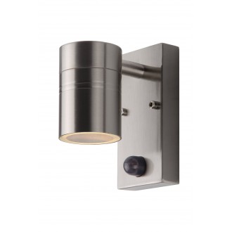 LUCIDE 14866/05/12 | Arne Lucide zidna svjetiljka sa senzorom, svjetlosni senzor - sumračni prekidač 1x GU10 350lm 2700K IP44 krom
