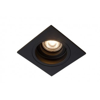 LUCIDE 22959/01/30 | Embed Lucide ugradbena svjetiljka izvori svjetlosti koji se mogu okretati 91x91mm 1x GU10 crno