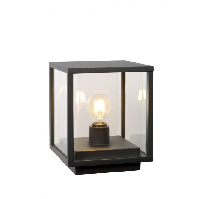 LUCIDE 27883/25/30 | ClaireL Lucide stolna svjetiljka 24,5cm 1x E27 IP54 crno, prozirno