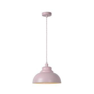LUCIDE 34400/29/66 | IslaL Lucide visilice svjetiljka s mogućnošću skraćivanja kabla 1x E14 svjetlo ružičasto, bijelo
