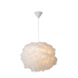 LUCIDE 71367/50/31 | Goosy Lucide visilice svjetiljka s mogućnošću skraćivanja kabla 1x E27 bijelo