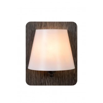 LUCIDE 77281/01/36 | Idaho-LU Lucide zidna svjetiljka 1x E14 drvo, bijelo