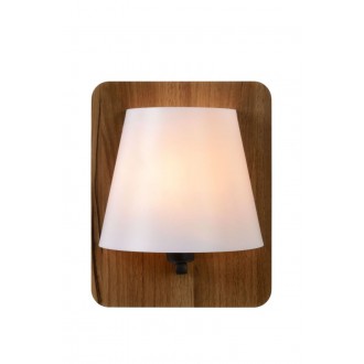 LUCIDE 77281/01/70 | Idaho-LU Lucide zidna svjetiljka 1x E14 drvo, bijelo