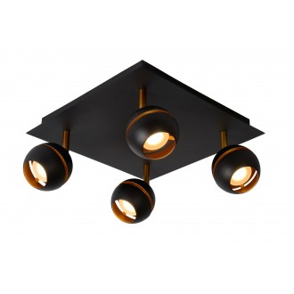 LUCIDE 77975/20/30 | Binari Lucide spot svjetiljka elementi koji se mogu okretati 4x LED 1520lm 2700K crno, zlatno