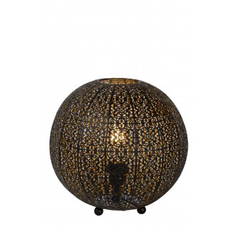 LUCIDE 78583/34/30 | Tahar Lucide stolna svjetiljka 32cm s prekidačem 1x E27 crno, zlatno