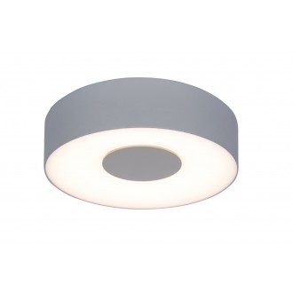 LUTEC 6348102112 | Ublo Lutec zidna, stropne svjetiljke svjetiljka okrugli 1x LED 420lm 3000K IP54 srebrna siva, opal