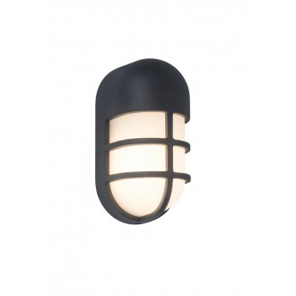 LUTEC 6383001118 | Bullo Lutec zidna svjetiljka 1x LED 700lm 3000K IP54 tamno siva, opal