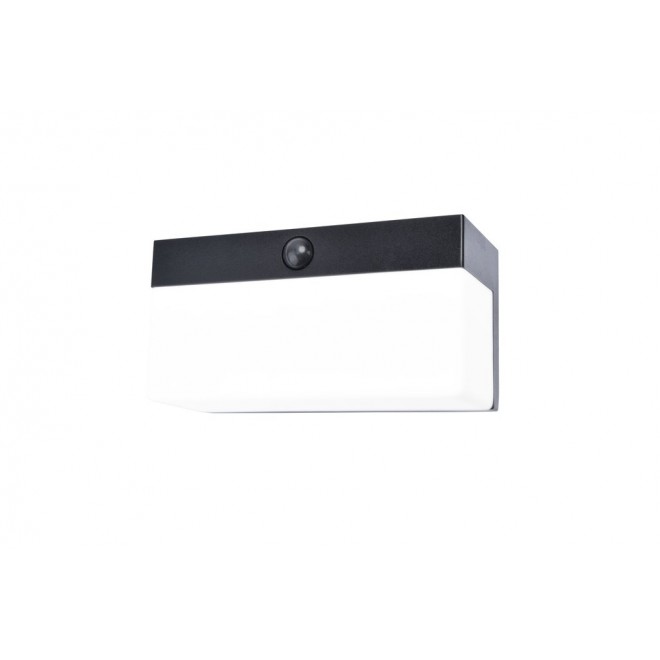 LUTEC 6941502330 | LUTEC-Connect-Fran Lutec zidna smart rasvjeta oblik cigle sa senzorom solarna baterija, zvučno upravljanje, jačina svjetlosti se može podešavati, sa podešavanjem temperature boje, može se upravljati daljinskim upravljačem 1x LED 800lm 2
