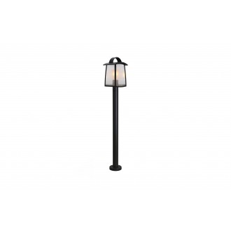 LUTEC 7273601012 | Kelsey Lutec podna svjetiljka 103,5cm 1x E27 IP44 crno mat, efekt vodene kapi