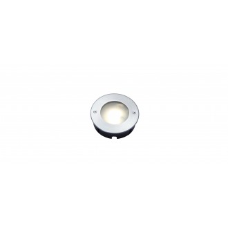 LUTEC 7704601012 | Strata Lutec ugradbena svjetiljka Ø120mm 1x LED 320lm 3000K IP67 plemeniti čelik, čelik sivo, acidni
