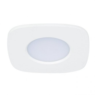 LUTEC 8304301446 | LUTEC-Connect-Rina Lutec ugradbene svjetiljke smart rasvjeta četvrtast zvučno upravljanje, jačina svjetlosti se može podešavati, sa podešavanjem temperature boje, promjenjive boje, može se upravljati daljinskim upravljačem 95x95mm 1x LE