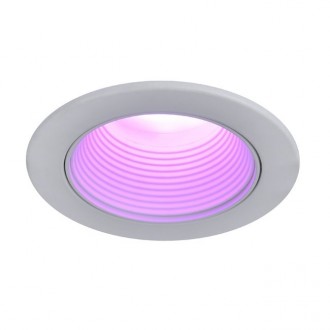 LUTEC 8304701446 | LUTEC-Connect-Altum Lutec ugradbene svjetiljke smart rasvjeta okrugli zvučno upravljanje, jačina svjetlosti se može podešavati, sa podešavanjem temperature boje, promjenjive boje, može se upravljati daljinskim upravljačem Ø85mm 1x GU10 