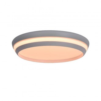 LUTEC 8402901446 | LUTEC-Connect-Cepa Lutec stropne svjetiljke smart rasvjeta okrugli zvučno upravljanje, jačina svjetlosti se može podešavati, sa podešavanjem temperature boje, promjenjive boje, može se upravljati daljinskim upravljačem 1x LED 1000lm 270