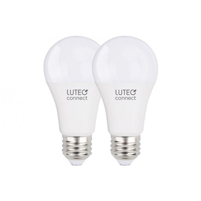 LUTEC 8731002316 | E27 9,2W Lutec obični A60 LED izvori svjetlosti smart rasvjeta 750lm 2700 <-> 6500K zvučno upravljanje, jačina svjetlosti se može podešavati, sa podešavanjem temperature boje, promjenjive boje, može se upravljati daljinskim upravl