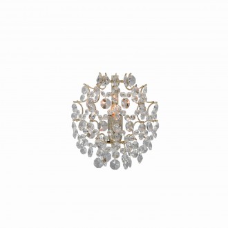 MARKSLOJD 102334 | Rosendal Markslojd zidna svjetiljka 1x E14 zlatno, kristal