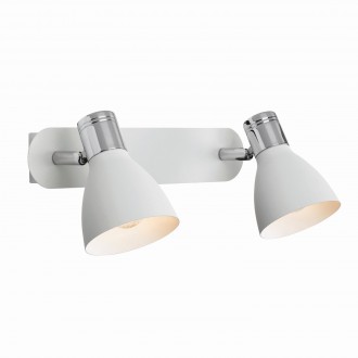 MARKSLOJD 103066 | Huseby Markslojd spot svjetiljka s prekidačem elementi koji se mogu okretati 2x E14 krom, bijelo
