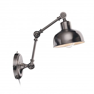 MARKSLOJD 105052 | Grimstad Markslojd zidna svjetiljka s prekidačem elementi koji se mogu okretati 1x E27 sivo