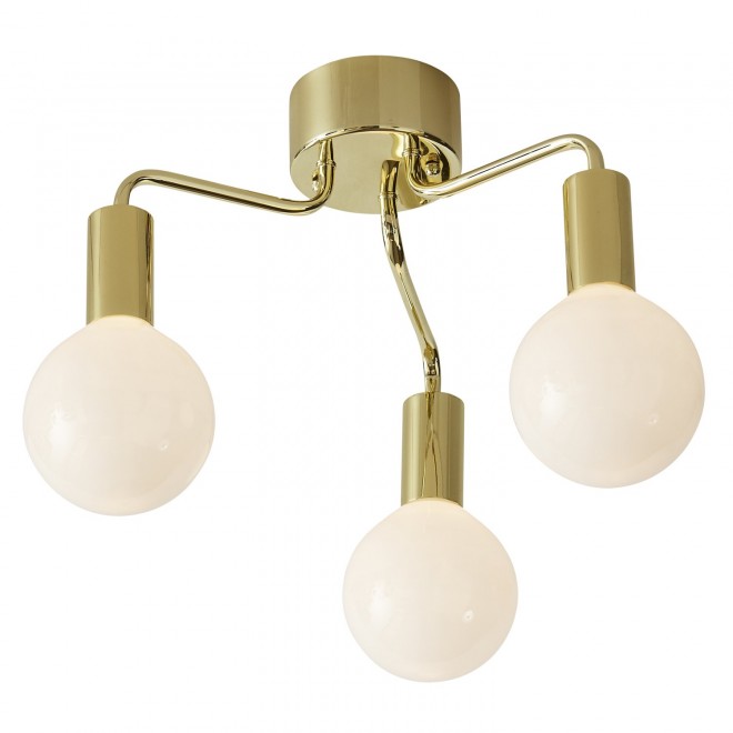 MARKSLOJD 105774 | History Markslojd stropne svjetiljke svjetiljka 3x E27 mesing, opal
