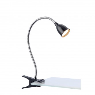 MARKSLOJD 106092 | Tulip Markslojd svjetiljke sa štipaljkama svjetiljka sa prekidačem na kablu fleksibilna 1x LED 198lm 3000K krom, crno