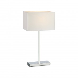 MARKSLOJD 106305 | Savoy-MS Markslojd stolna svjetiljka 50cm s prekidačem USB utikač 1x E27 krom, bijelo