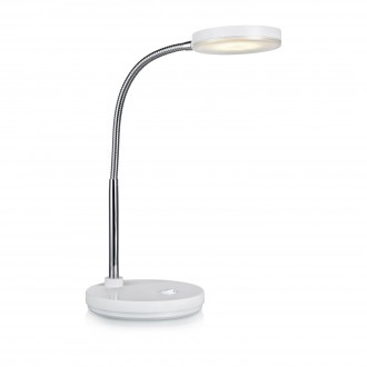 MARKSLOJD 106466 | Flex-MS Markslojd stolna svjetiljka 40cm s prekidačem fleksibilna 1x LED 300lm 3000K krom, bijelo
