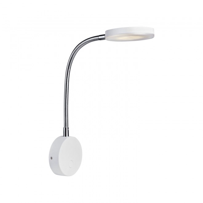 MARKSLOJD 106468 | Flex-MS Markslojd zidna svjetiljka s prekidačem fleksibilna 1x LED 300lm 3000K krom, bijelo